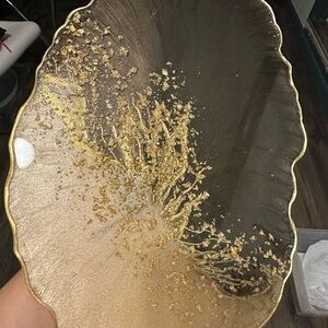 Elegant Gold Decorative Tray